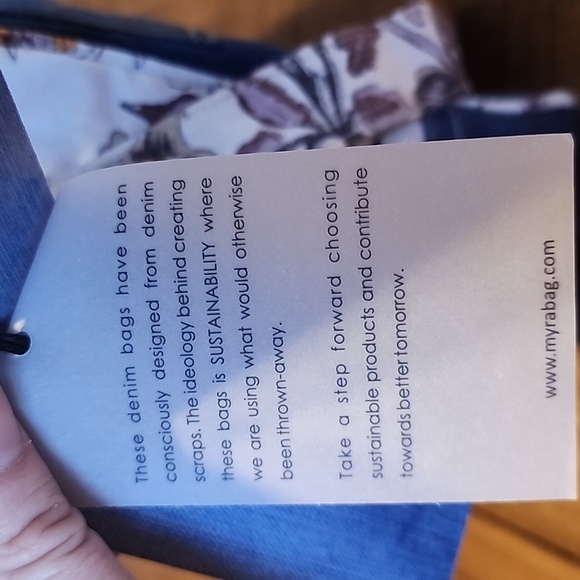 MYRA WESTERN FLORAL DENIM BAG - Picture 5 of 16